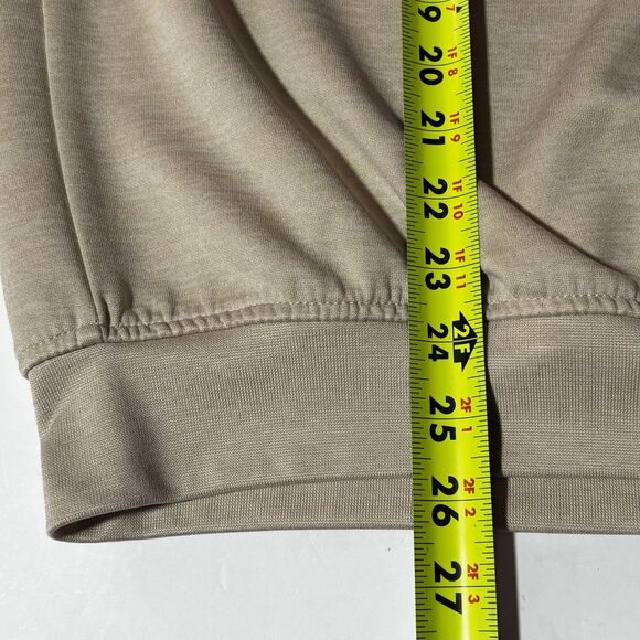 Pebble Beach Performance Golf Vest Sweater Men’s Size Large Tan Neutral 1/4 Zip - Picture 7 of 8